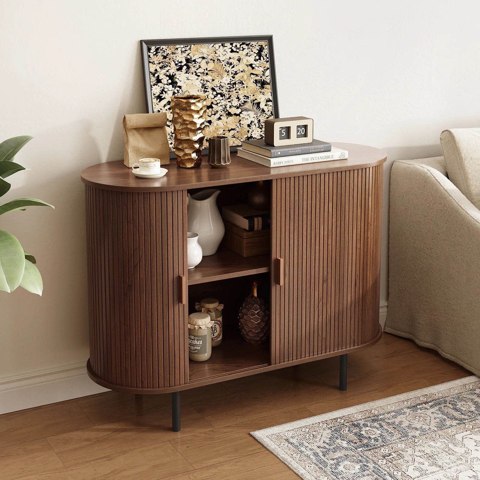 Sideboard Buffet Cabinet with Sliding Door