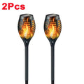 1/2/4/6/8/10Pcs Solar Flame Flickering Torch Lights