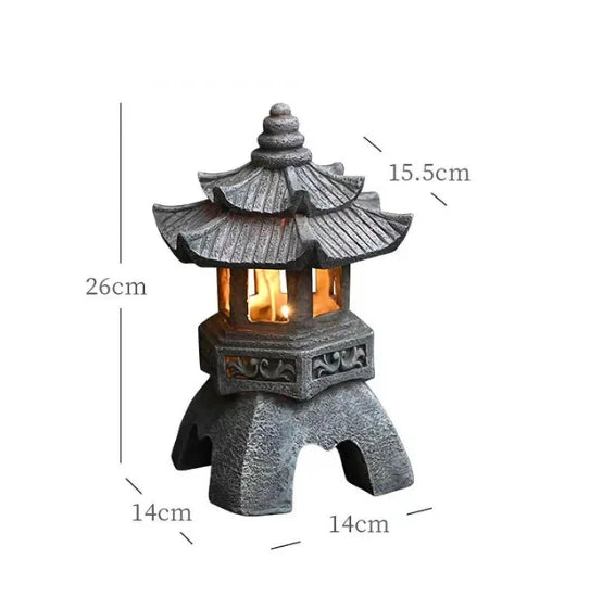 Solar Powered Japanese Pagoda Lantern