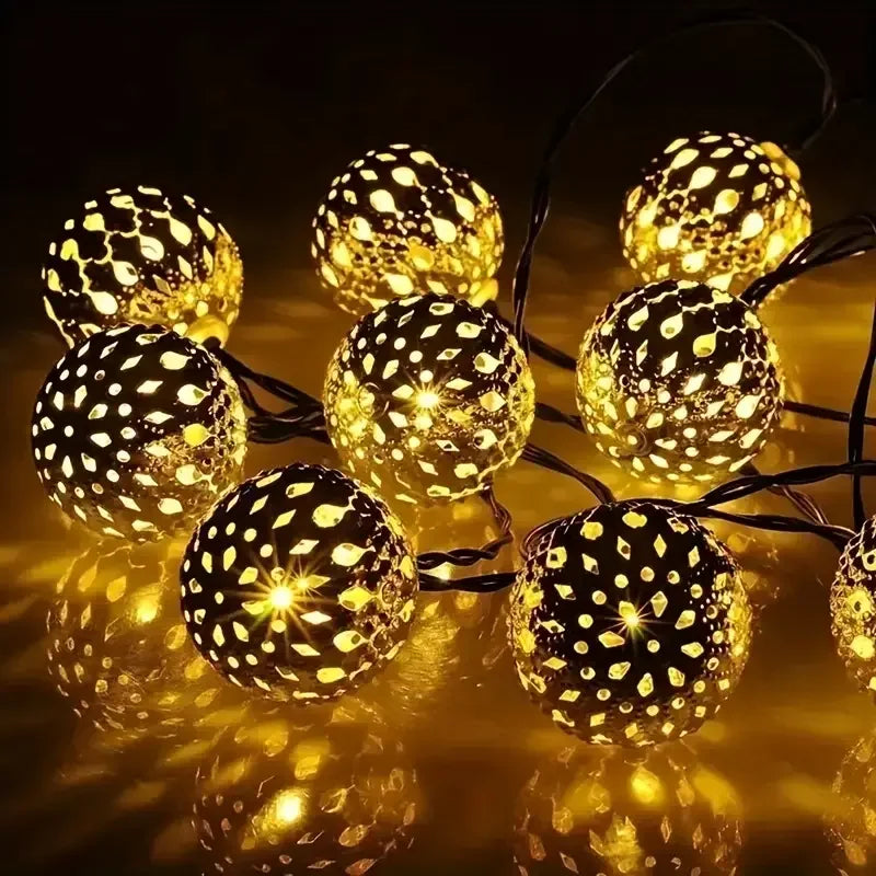 Moroccan Ball String Light-50/30/20 LED Fairy Light