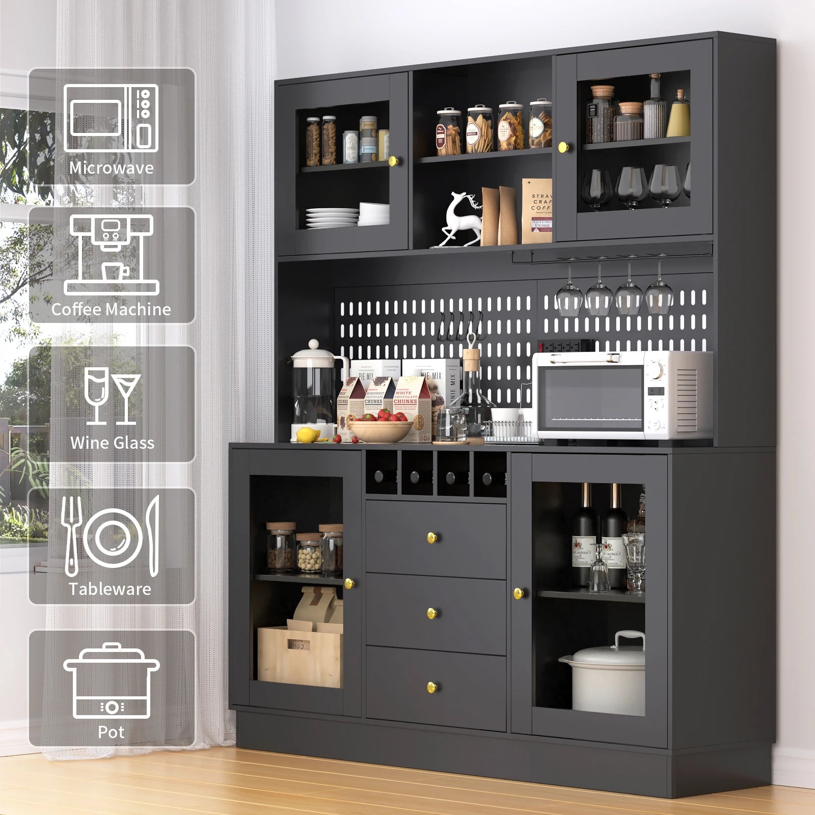 Pantry Cabinet, Kitchen Storage Cabinet