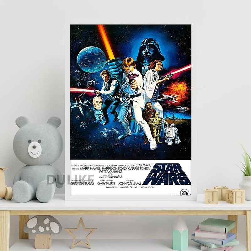 A New Hope 1977 Original Space Wars Movie  Art Print