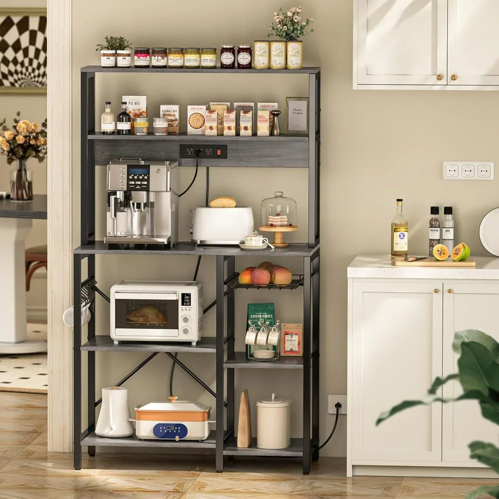 Bakers Rack with Power Outlet