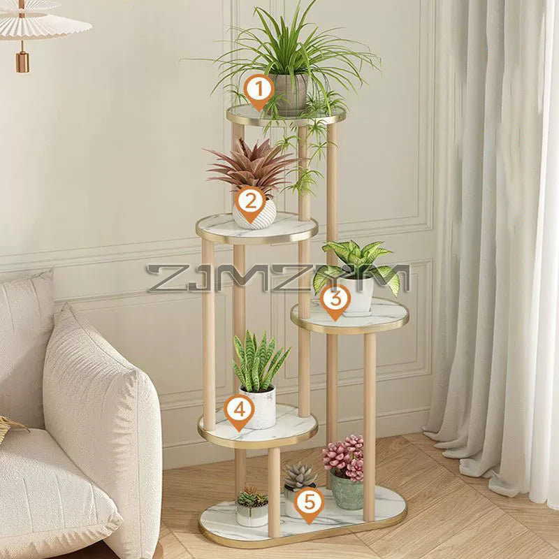 Plant Stand Stand, Wooded Storage Shelf 4/5/6 Tier Flower Shelf