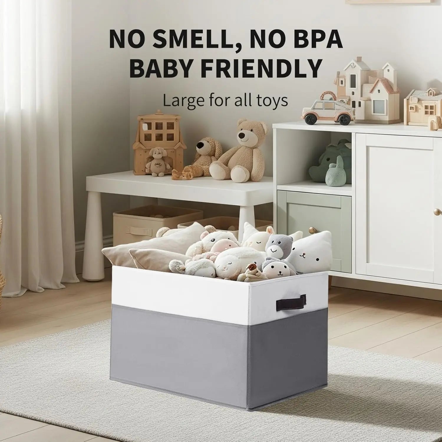 2 Pack EXTRA LARGE Blanket Storage Baskets with Lids