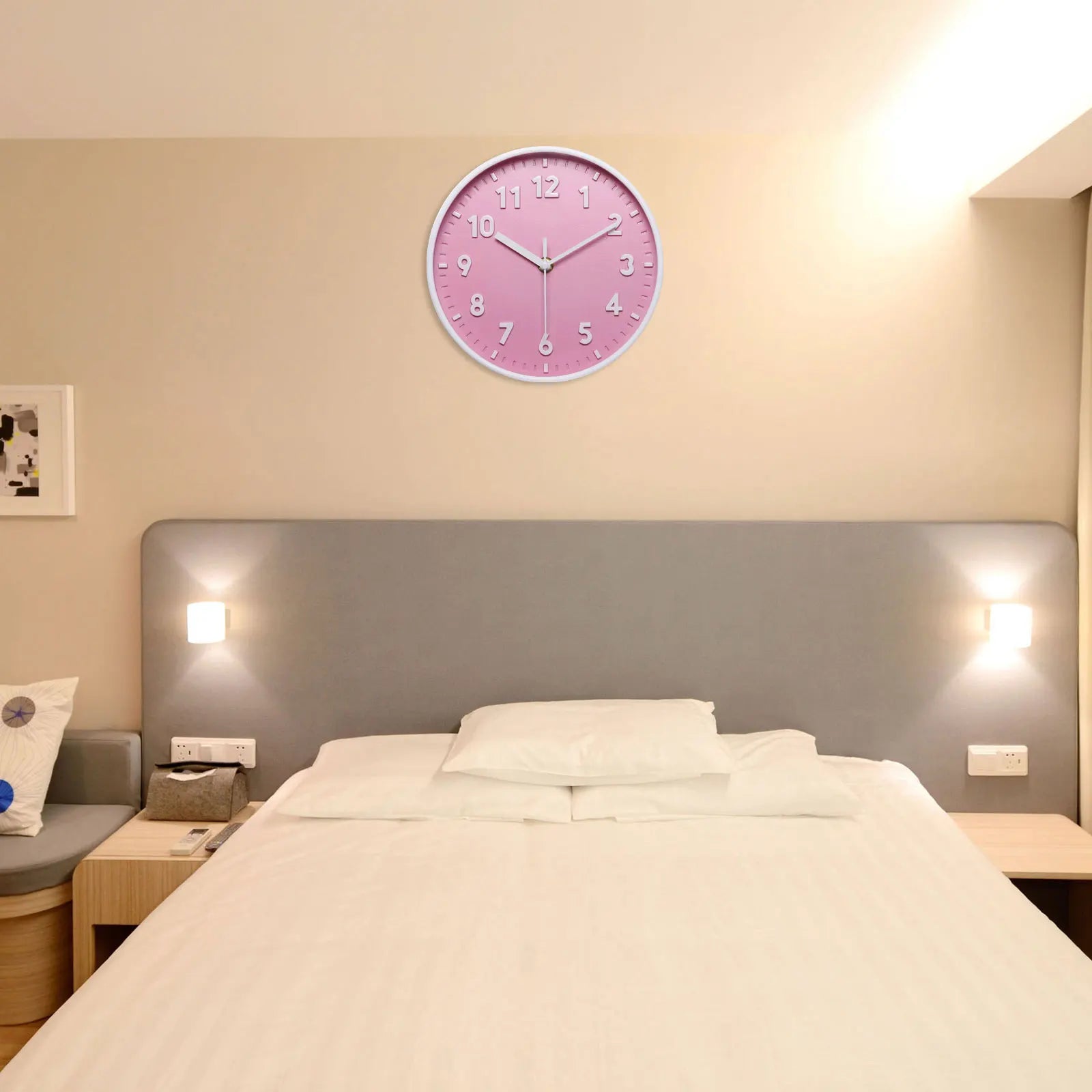 8 Inch Wall Clock 3D Number