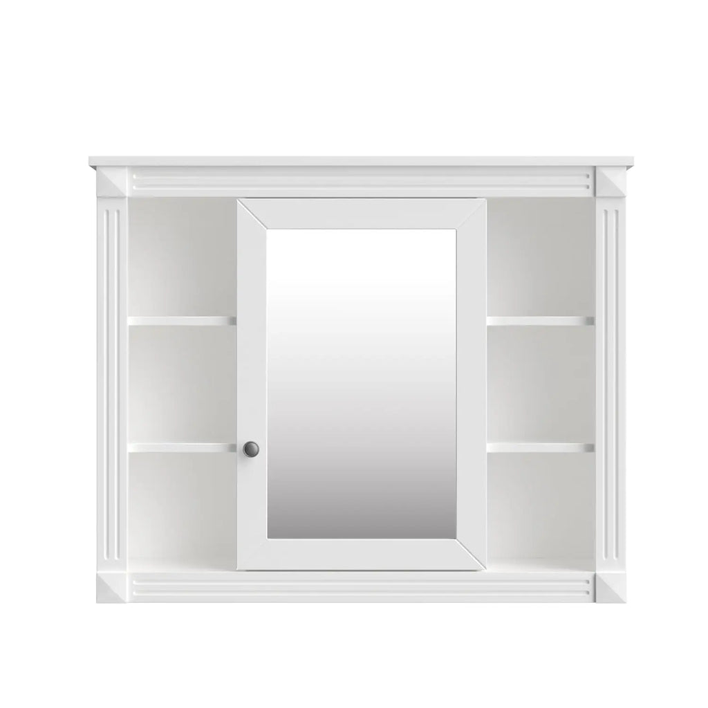 Medicine Cabinet with Mirror, Wall Mount Bathroom Cabinet 35" x 28"