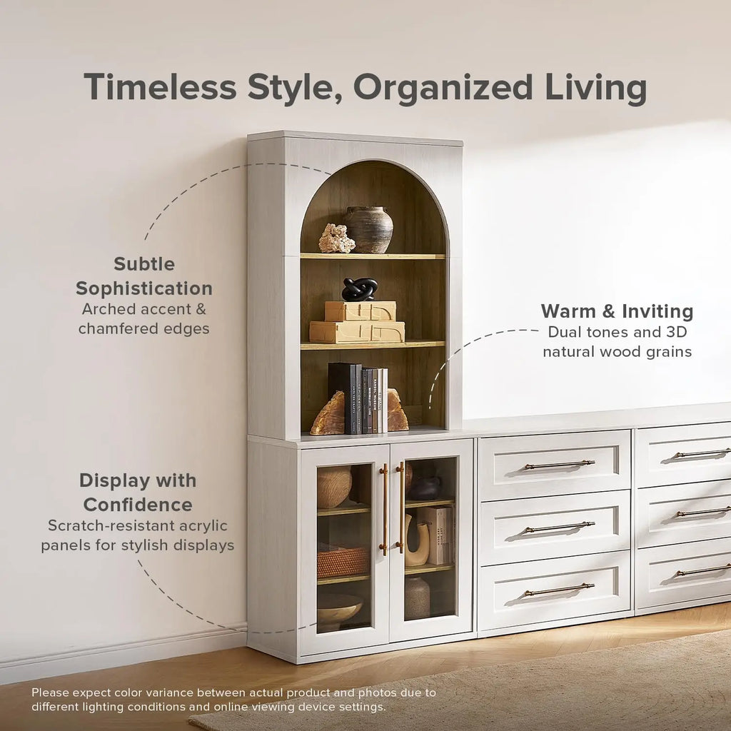Storage Cabinet with Hutch