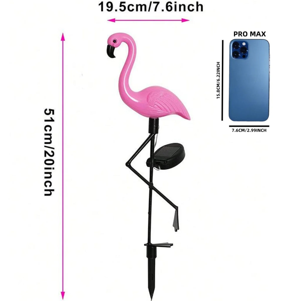 Outdoor Solar Flamingo Lights