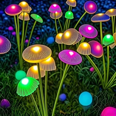 Solar Mushroom Lights