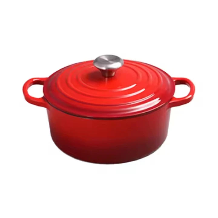 Kitchen Enameled Dutch Oven Cast Iron Cookware