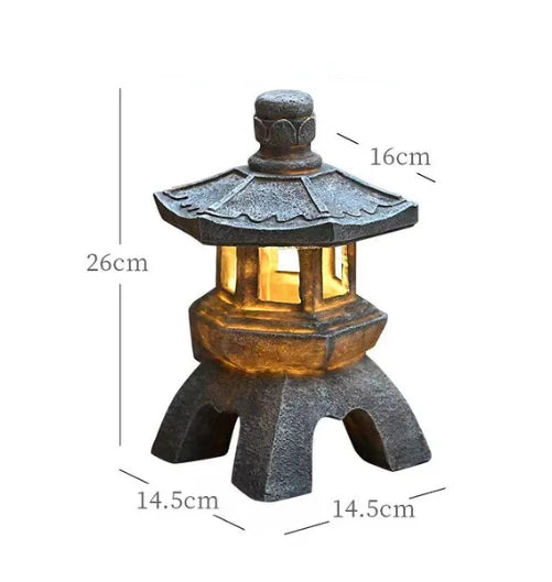Solar Powered Japanese Pagoda Lantern
