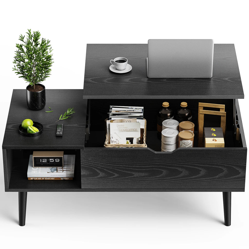 Lift Top Coffee Tables Adjustable Storage Shelf Easy Lift Or Lower