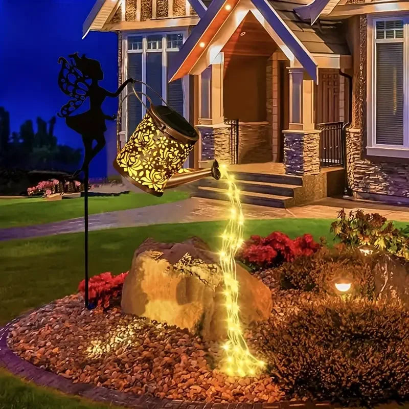Solar Fairy Watering Can Lights