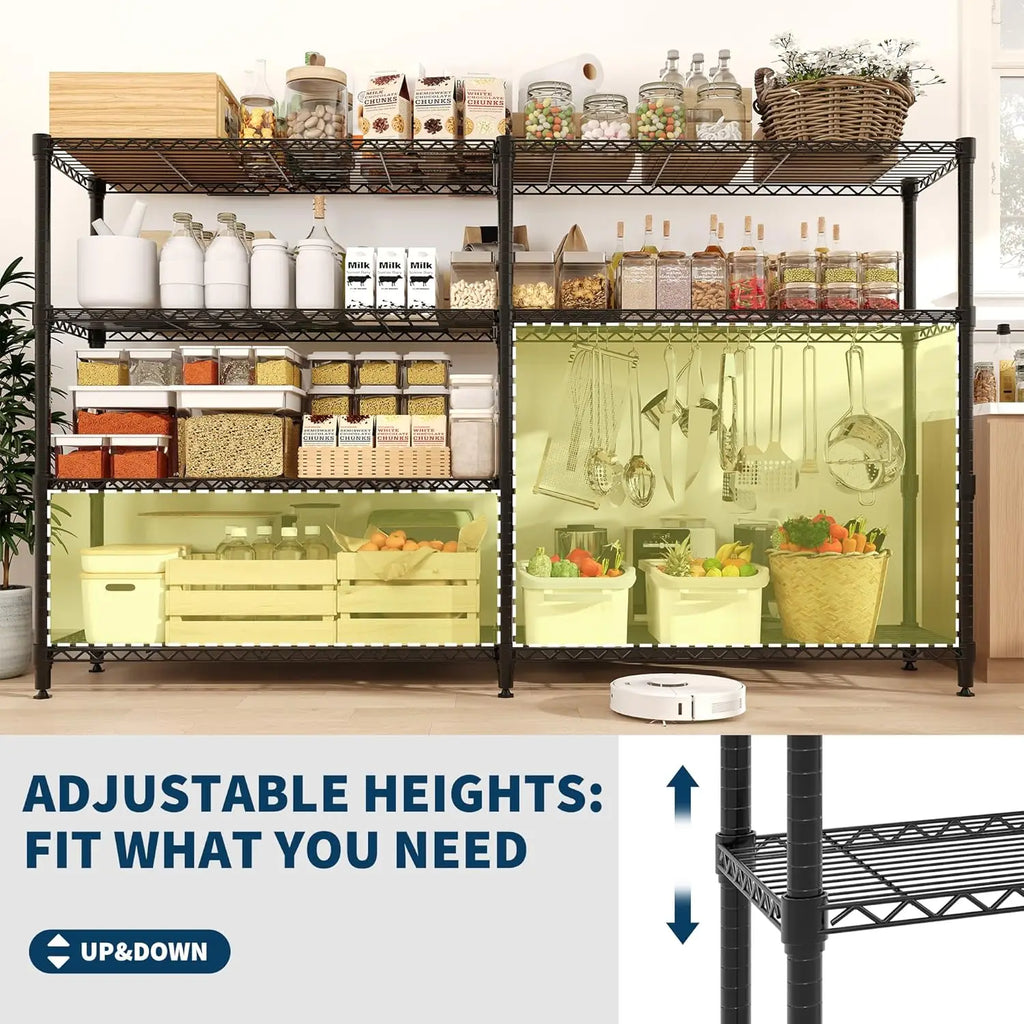 Heavy Duty Storage Shelves 4/5 Tiers Metal Shelving Unit