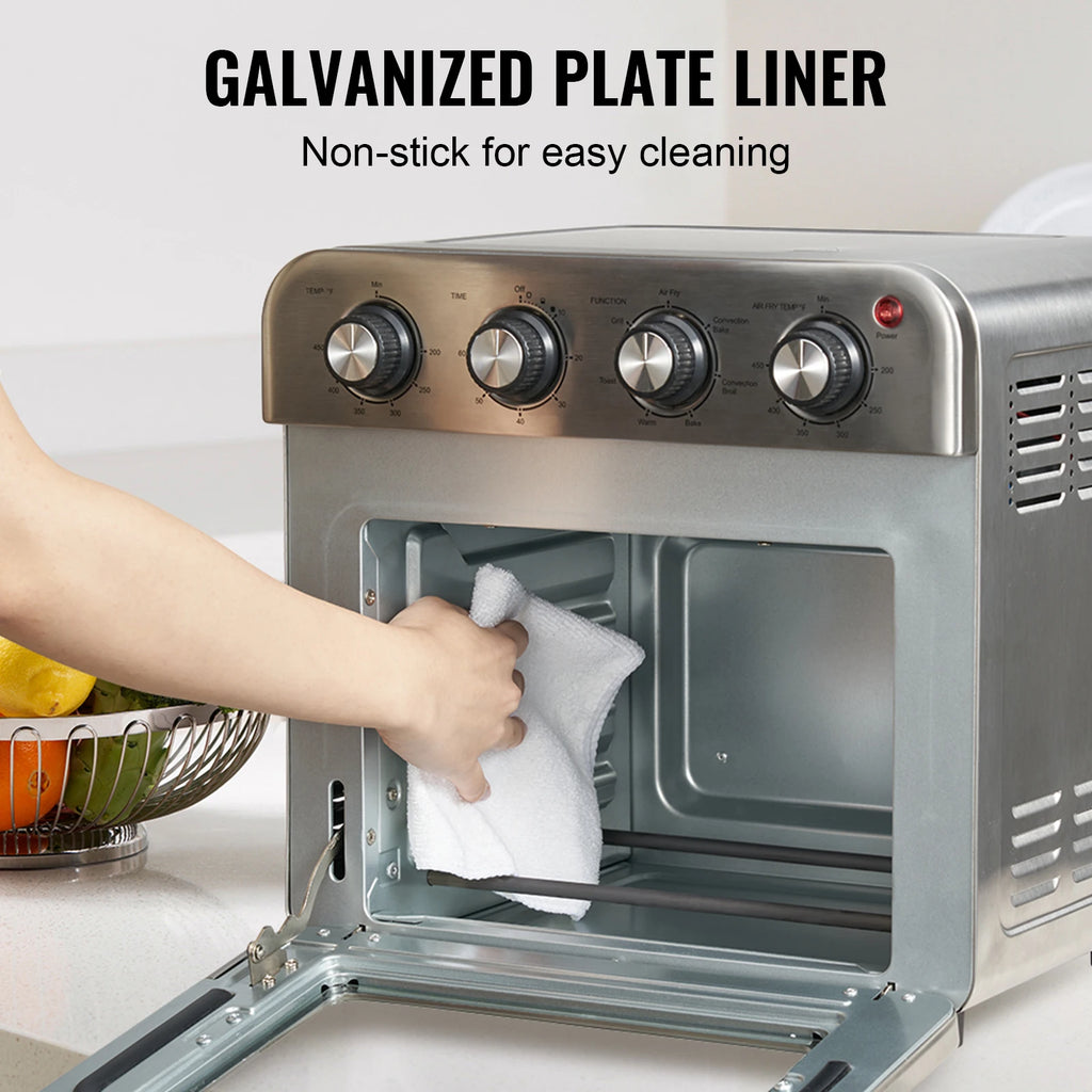 18L 1700W Air Fryer Toaster Oven Stainless Steel Toaster Ovens Countertop Combo with Grill