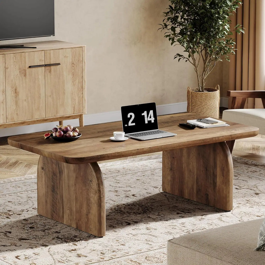 Wood Rectangular Living Room Table