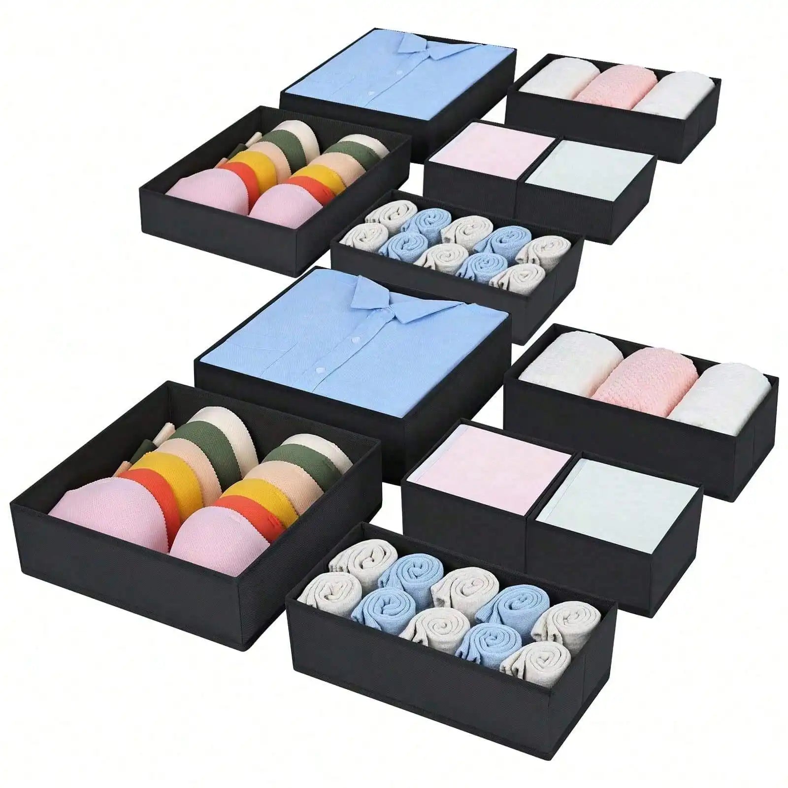 Minimalist Foldable Fabric Storage Box Organizer