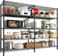 5 Tier Storage Shelves 1400LBS Wire Shelving Unit