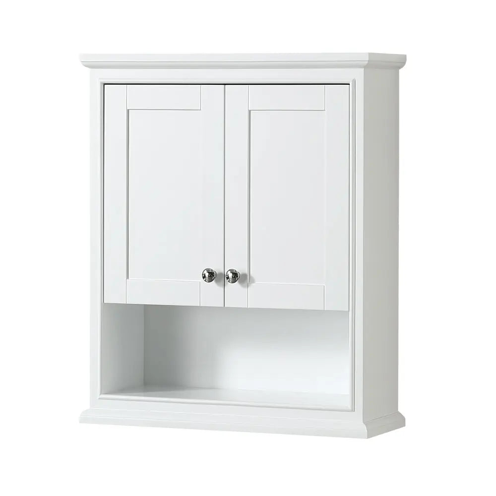 Deborah Bathroom Wall-Mounted Storage Cabinet in White