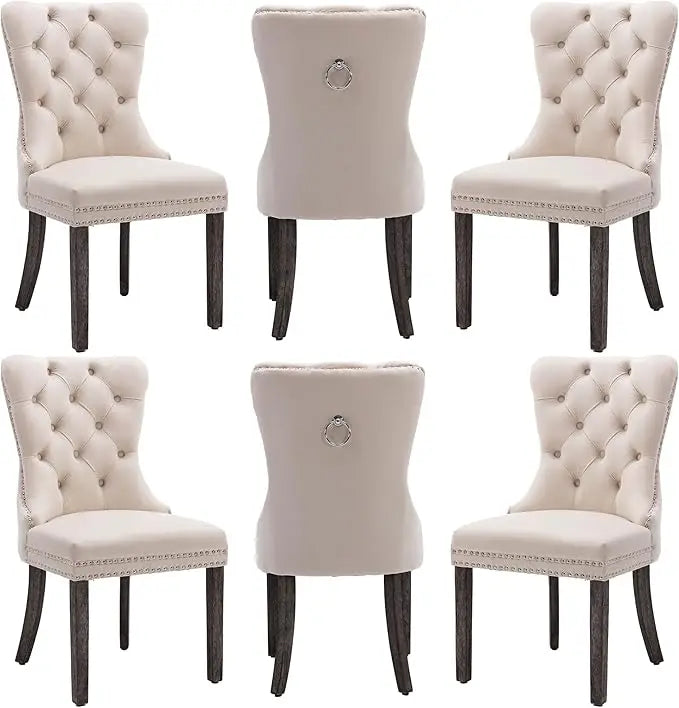 Velvet Dining Chairs Set of 6
