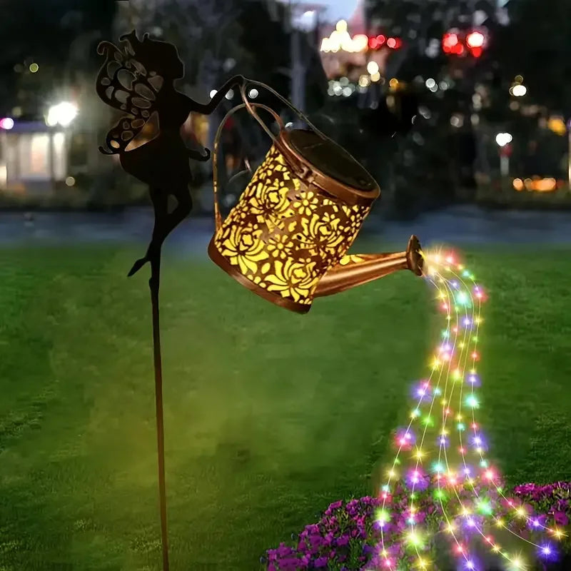 Solar Fairy Watering Can Lights