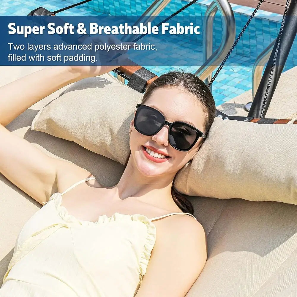 Double Hammock with Stand, 55x79, 450 lbs Capacity