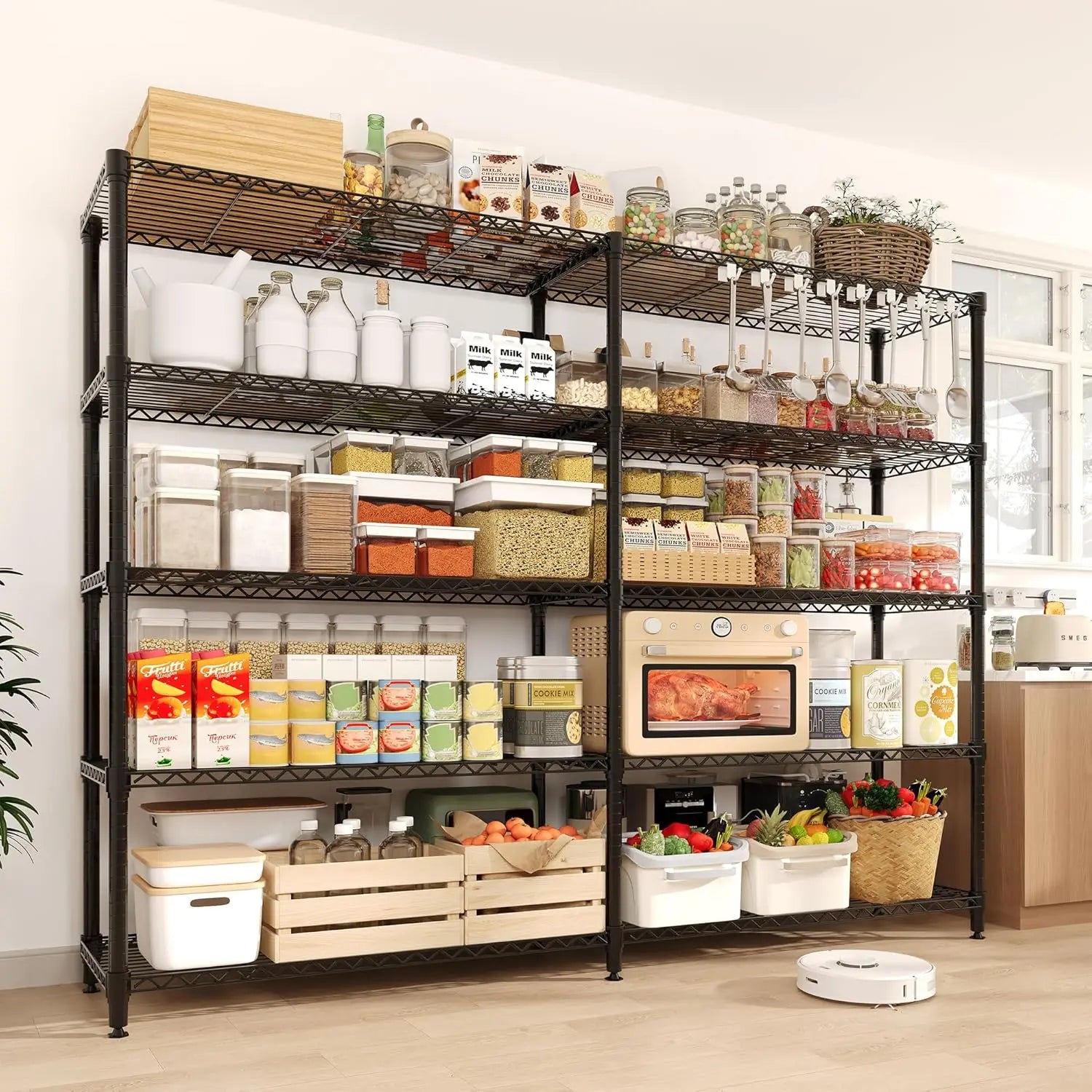 Heavy Duty Storage Shelves 4/5 Tiers Metal Shelving Unit