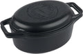 6-Quart Oval Cast Iron Dutch Oven and Skillet Set