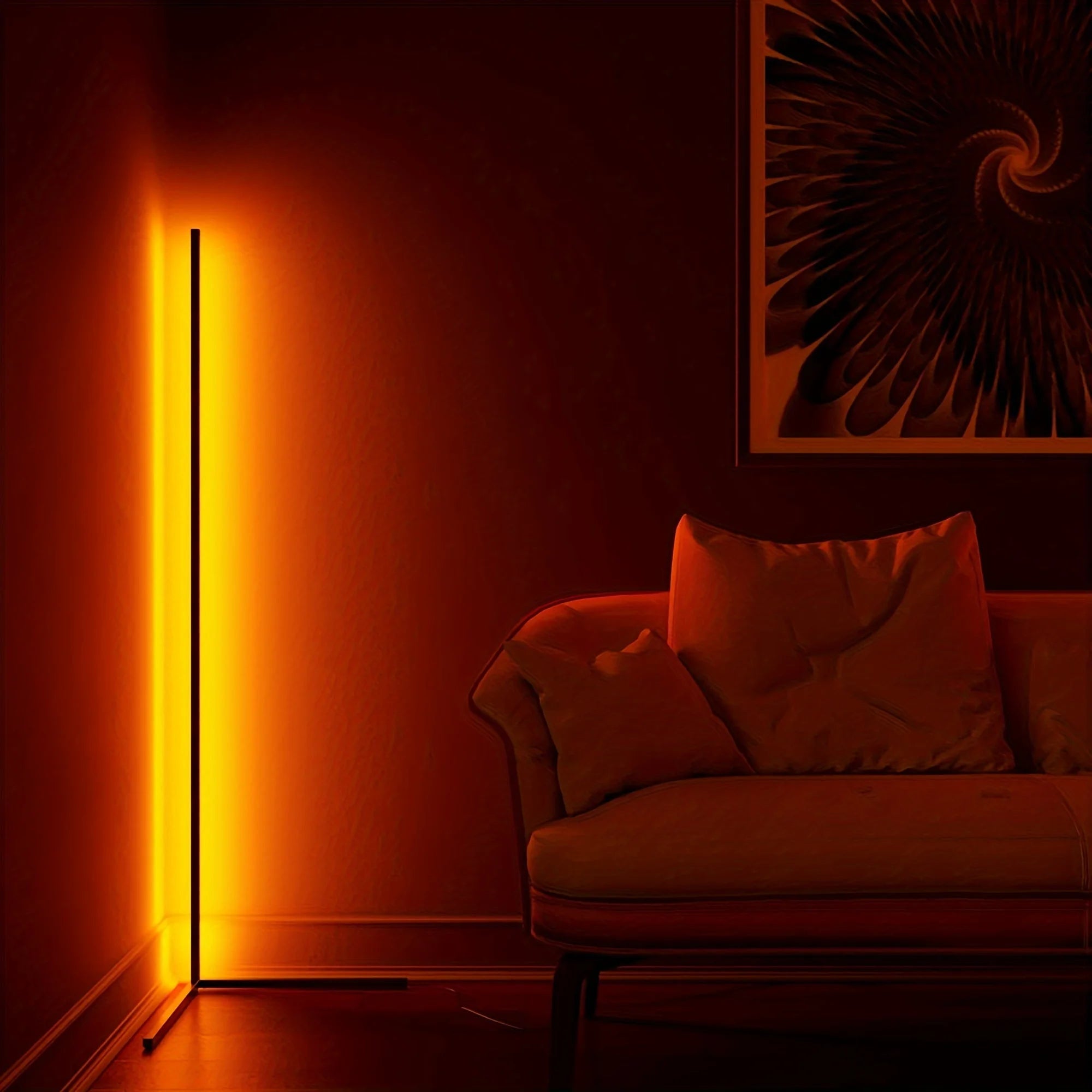 Corner Floor Lamp, 60-Inch Rgb Led