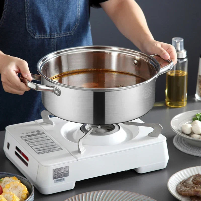 stainless steel two flavors hotpot special hot pot Cooking soup dumpling noodles