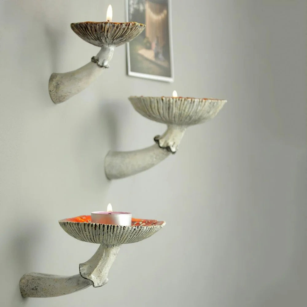 Amanita Shaped Floating Shelf