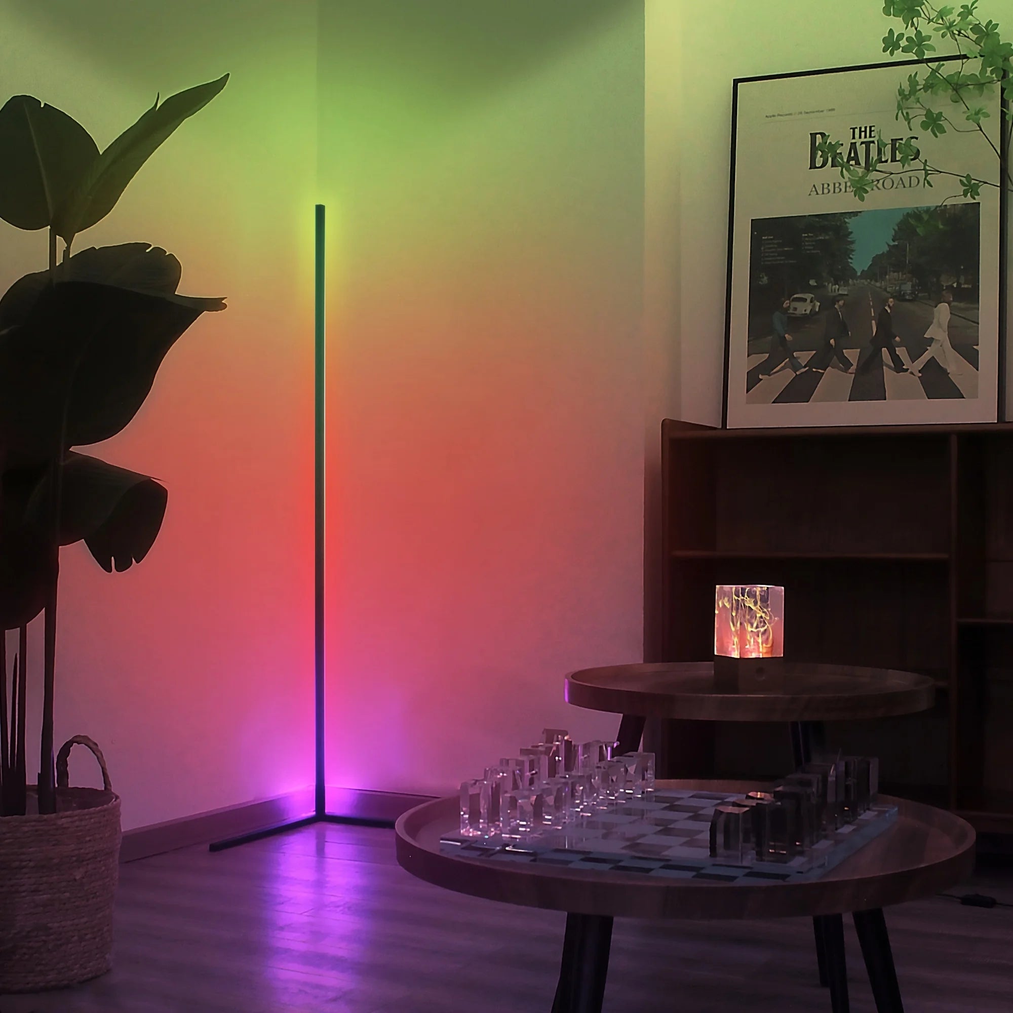 Corner Floor Lamp, 60-Inch Rgb Led