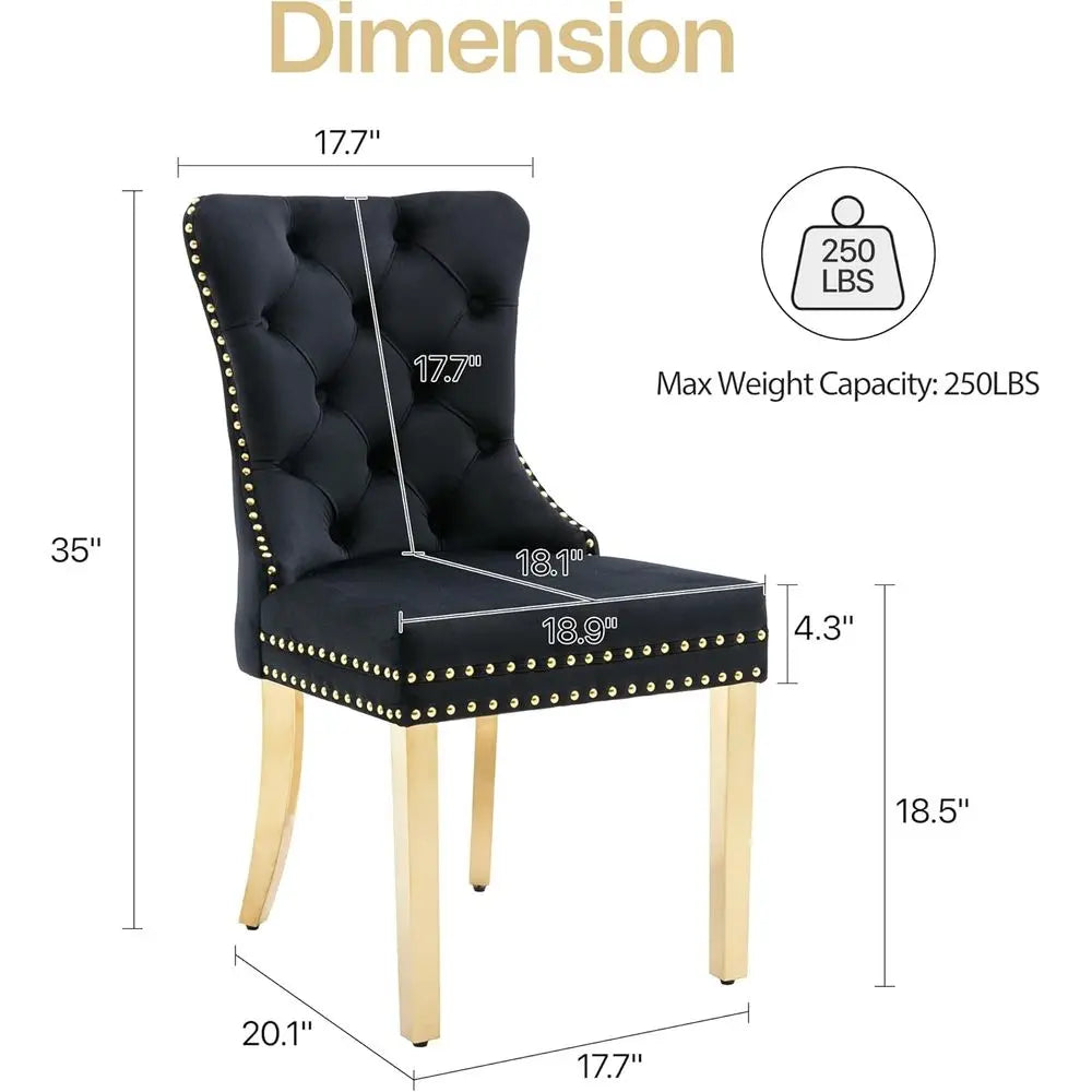 Velvet Dining Chairs Set of 6