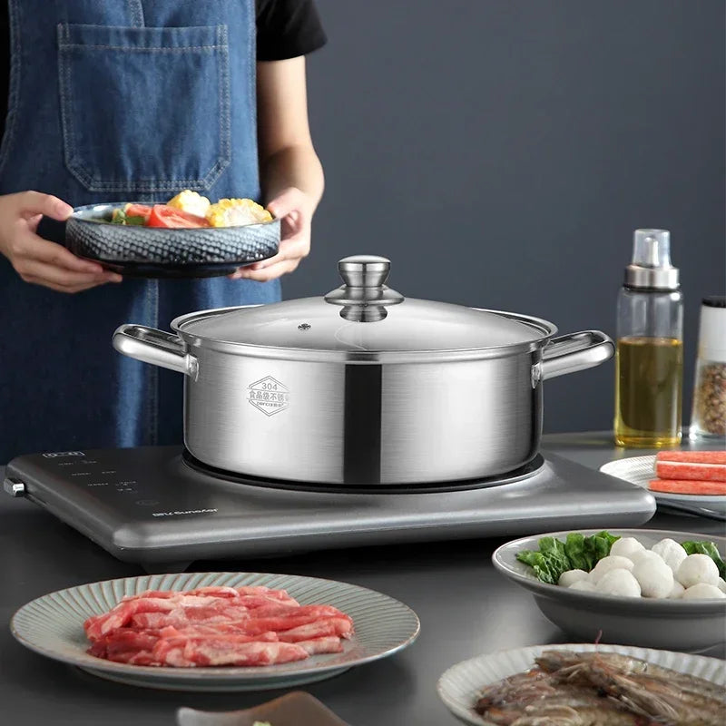 stainless steel two flavors hotpot special hot pot Cooking soup dumpling noodles