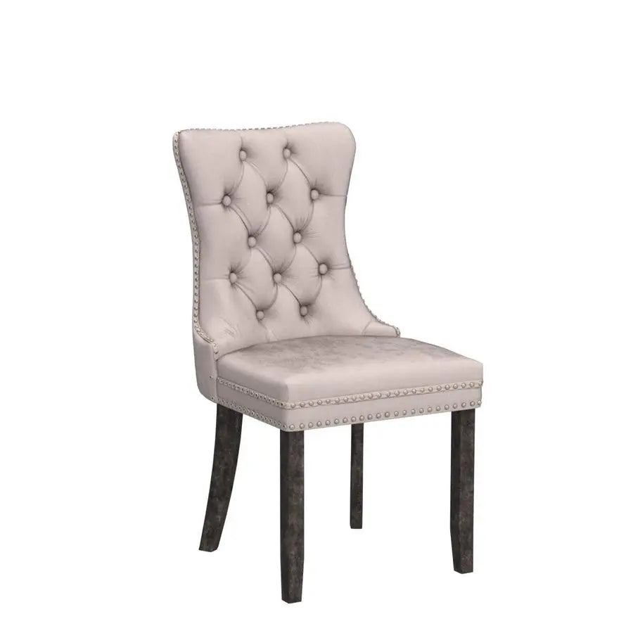 Velvet Upholstered Dining Chairs Set of 4