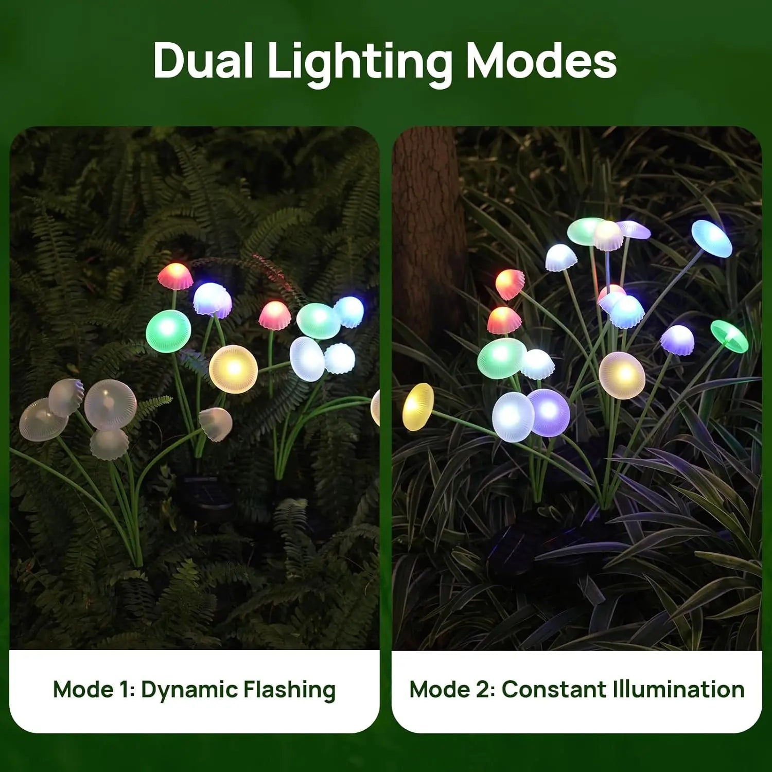Solar Mushroom Lights