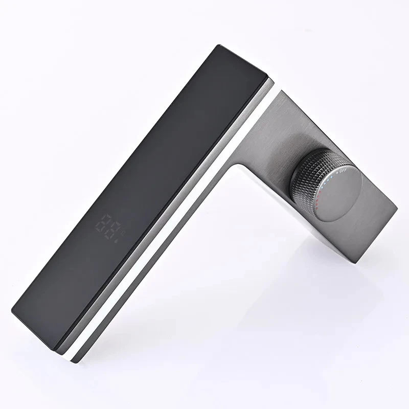 Digital Display Bathroom Basin Faucet Intelligent LED