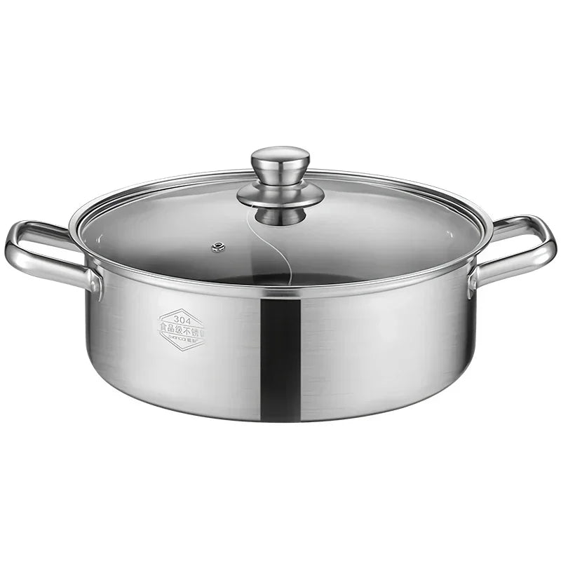 stainless steel two flavors hotpot special hot pot Cooking soup dumpling noodles