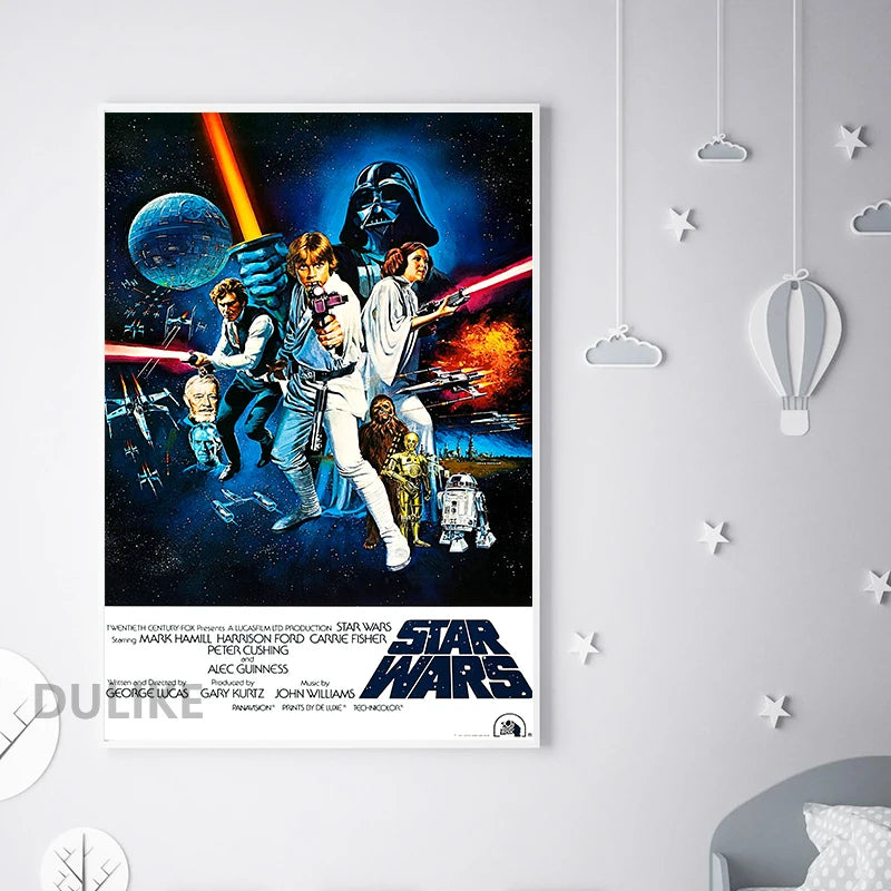 A New Hope 1977 Original Space Wars Movie  Art Print
