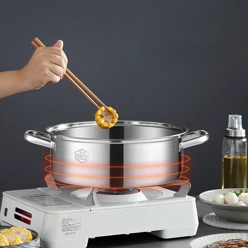 stainless steel two flavors hotpot special hot pot Cooking soup dumpling noodles