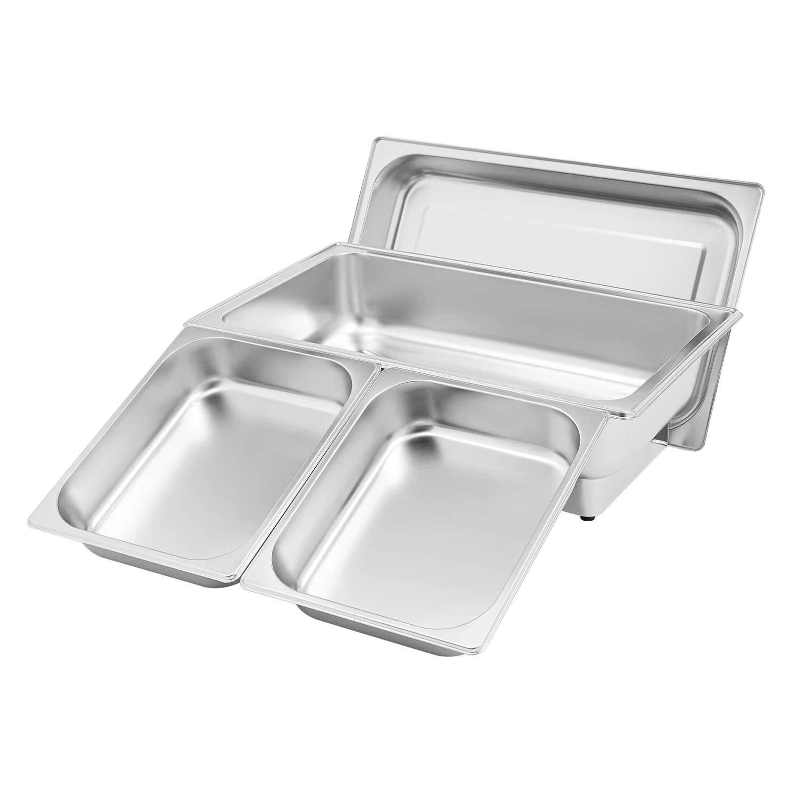 9L Electric Chafing Dish Buffet Set 1/2/3 Compartment Food Warmer with Digital Display Temperature Control