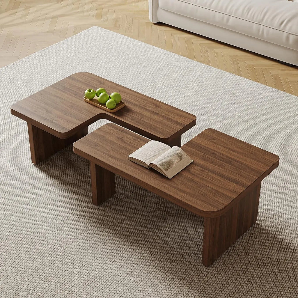 Mid-Century Nesting Coffee Table Set