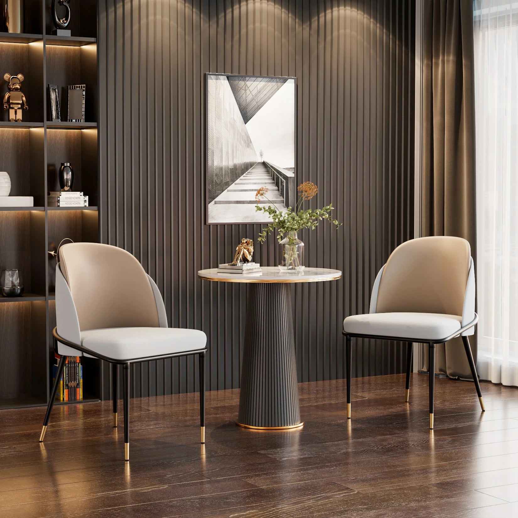 Set of 2 Modern Dining Chairs