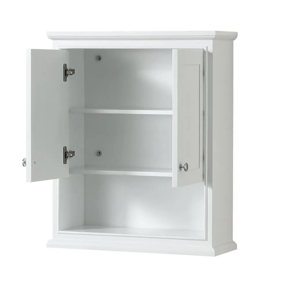 Deborah Bathroom Wall-Mounted Storage Cabinet in White