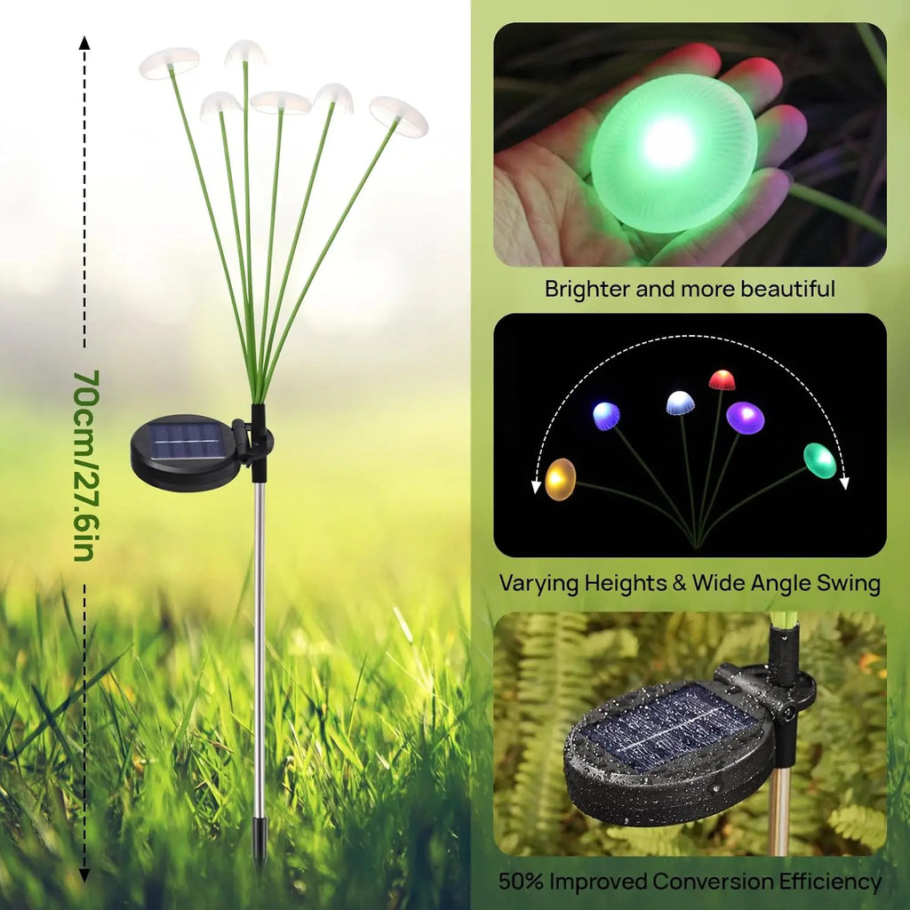 Solar Mushroom Lights