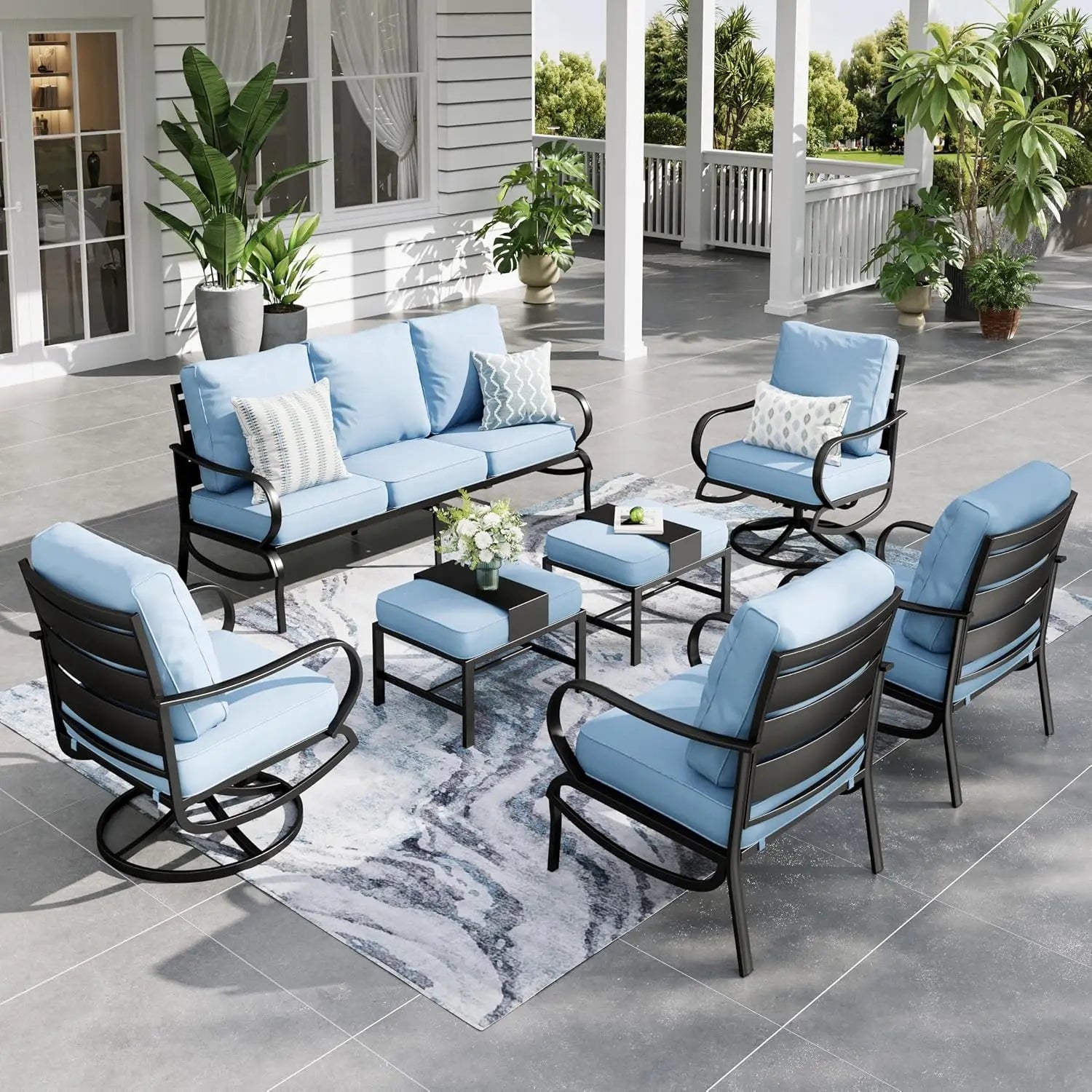 7 Pcs Patio Furniture Set for Outdoor