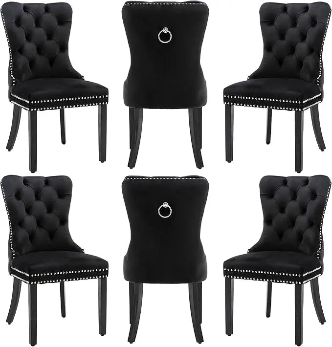 Velvet Dining Chairs Set of 6