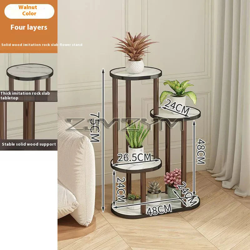 Plant Stand Stand, Wooded Storage Shelf 4/5/6 Tier Flower Shelf