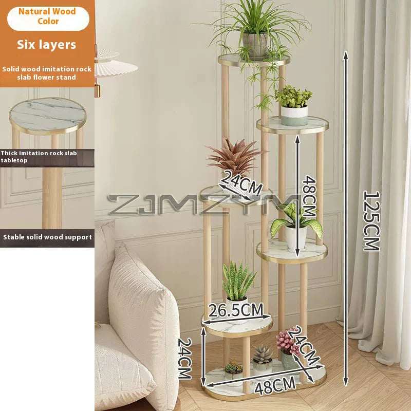Plant Stand Stand, Wooded Storage Shelf 4/5/6 Tier Flower Shelf